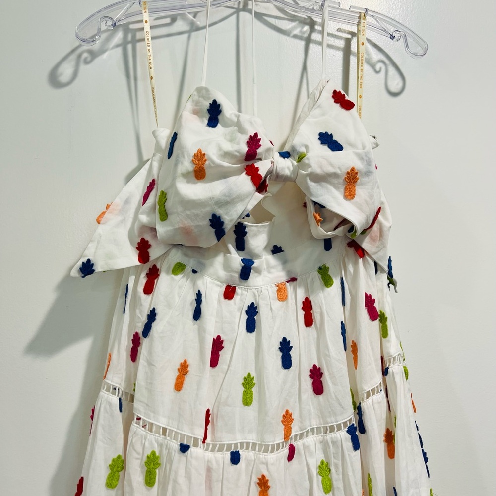 FARM RIO**Multicolor Pineapple Midi Dress***XS,S $389 - Picture 7 of 9